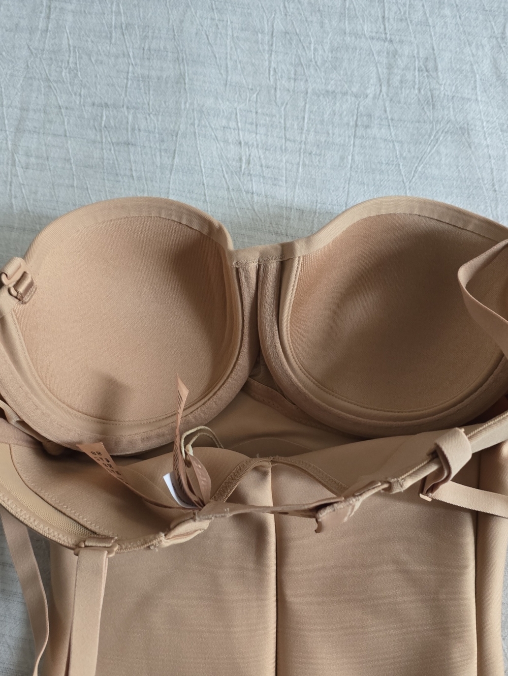 SKIMS Body Zoned Underwire Mid Thigh Bodysuit Size:XS Clay - Picture 8 of 10